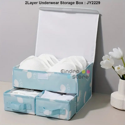 2Layer Underwear Storage Box : JY2229
